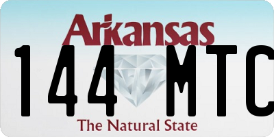 AR license plate 144MTC