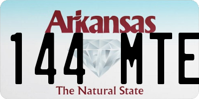 AR license plate 144MTE