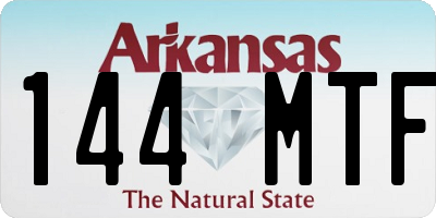 AR license plate 144MTF