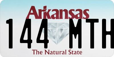 AR license plate 144MTH