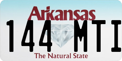AR license plate 144MTI