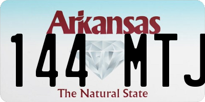 AR license plate 144MTJ