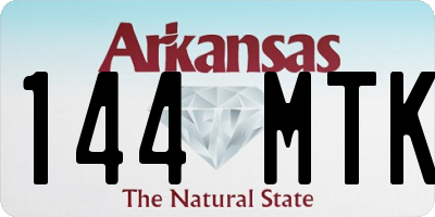 AR license plate 144MTK