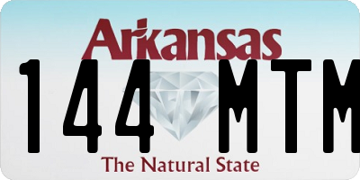 AR license plate 144MTM