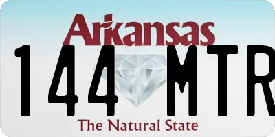 AR license plate 144MTR