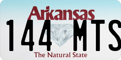AR license plate 144MTS