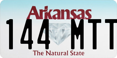 AR license plate 144MTT
