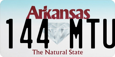 AR license plate 144MTU