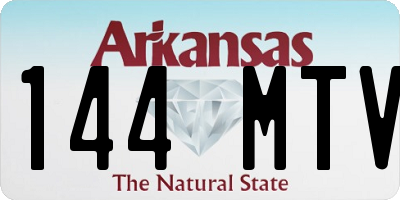 AR license plate 144MTV