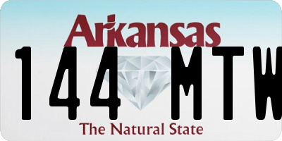 AR license plate 144MTW