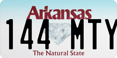 AR license plate 144MTY