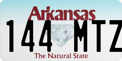 AR license plate 144MTZ