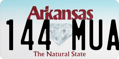 AR license plate 144MUA