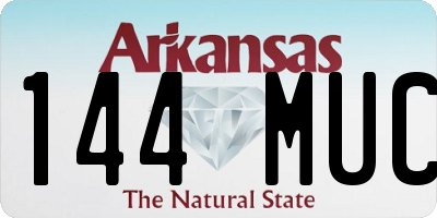 AR license plate 144MUC