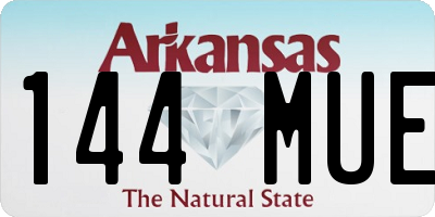 AR license plate 144MUE