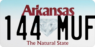 AR license plate 144MUF