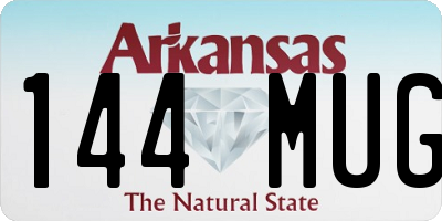 AR license plate 144MUG