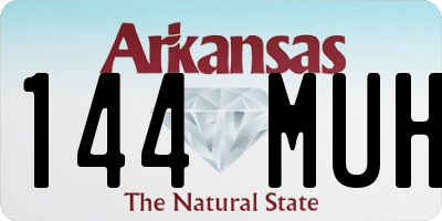 AR license plate 144MUH