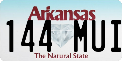 AR license plate 144MUI