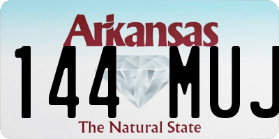AR license plate 144MUJ