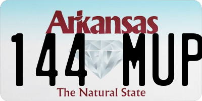 AR license plate 144MUP