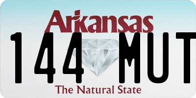AR license plate 144MUT