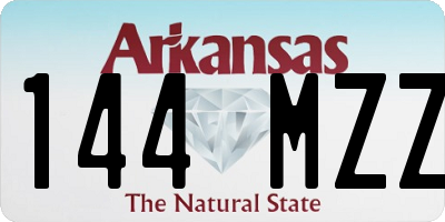 AR license plate 144MZZ
