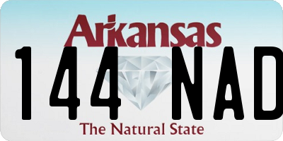 AR license plate 144NAD