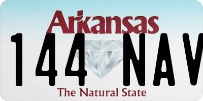 AR license plate 144NAV