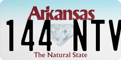 AR license plate 144NTV
