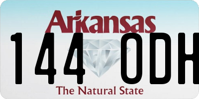 AR license plate 144ODH