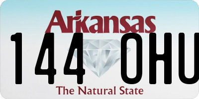 AR license plate 144OHU