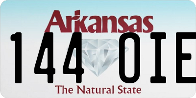 AR license plate 144OIE