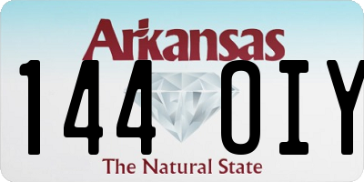AR license plate 144OIY