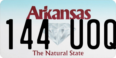 AR license plate 144UOQ