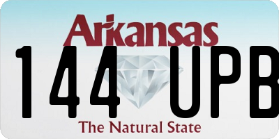 AR license plate 144UPB