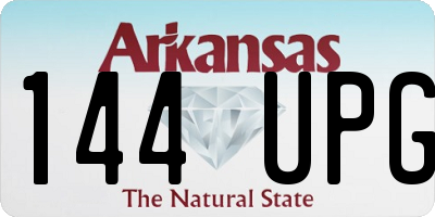 AR license plate 144UPG