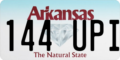 AR license plate 144UPI