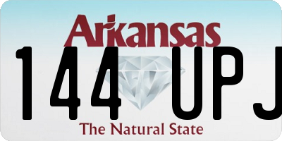 AR license plate 144UPJ