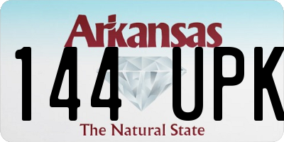 AR license plate 144UPK
