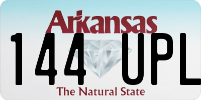 AR license plate 144UPL
