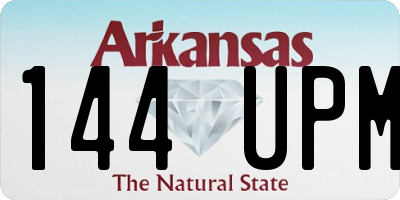 AR license plate 144UPM