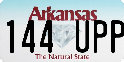 AR license plate 144UPP