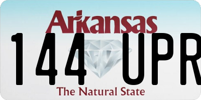 AR license plate 144UPR