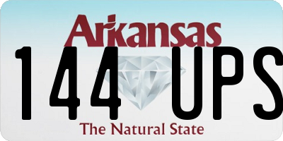 AR license plate 144UPS