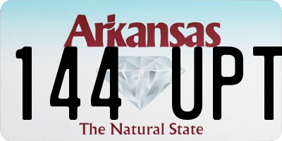 AR license plate 144UPT