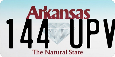 AR license plate 144UPV