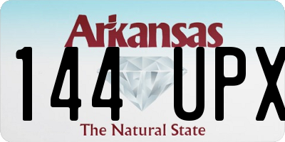 AR license plate 144UPX