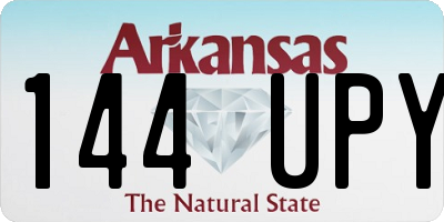 AR license plate 144UPY