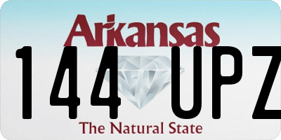 AR license plate 144UPZ